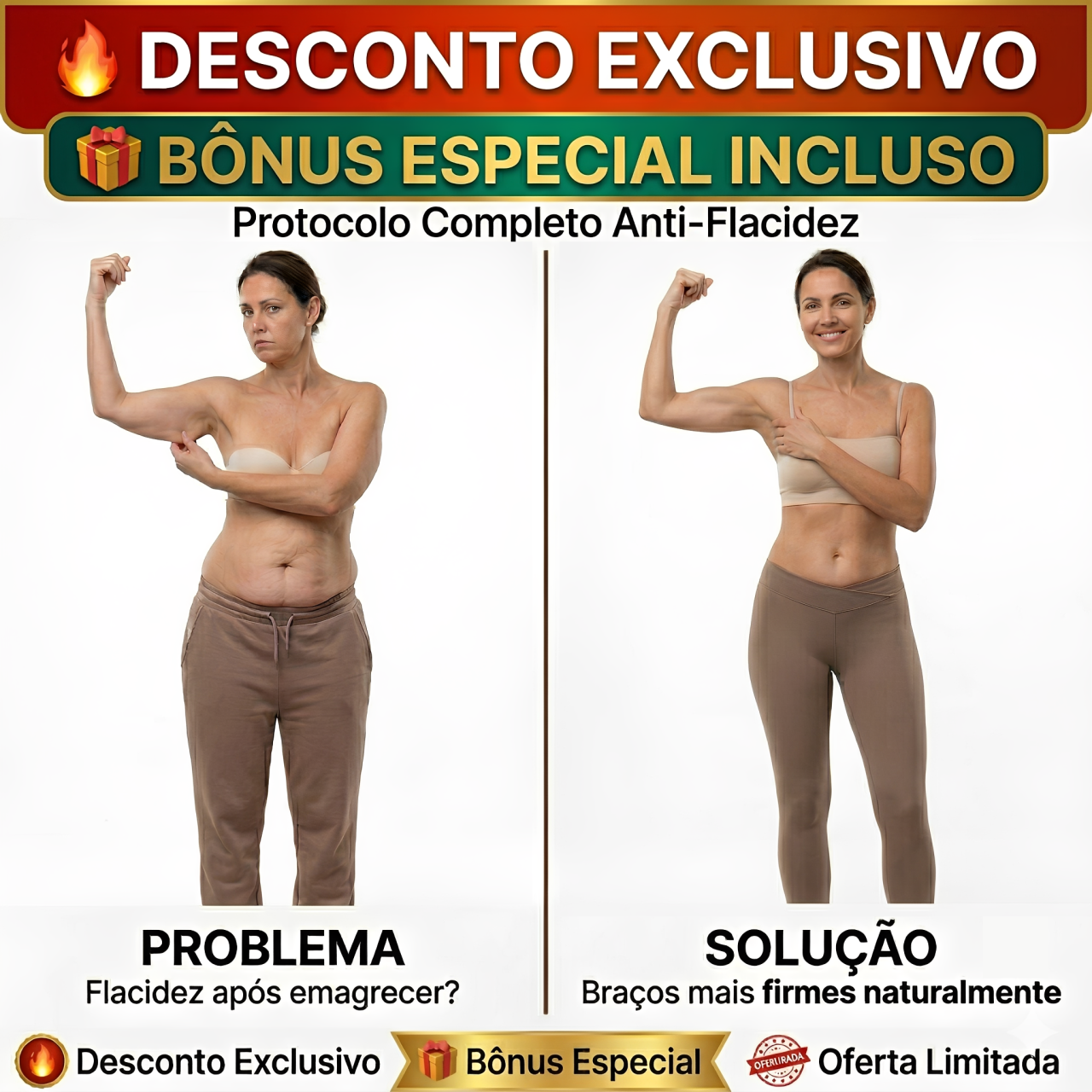 Antes e Depois da Flacidez